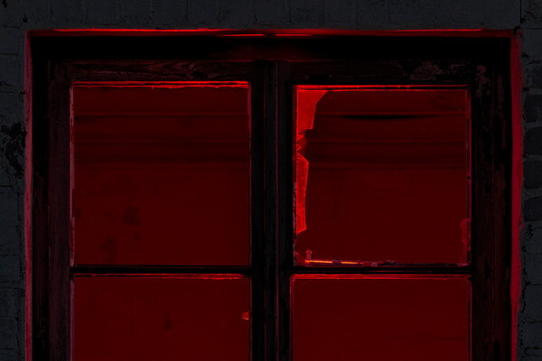 Fenster in Rot